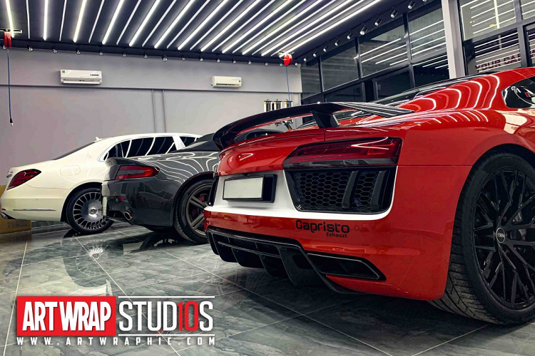 Audi R8 V10 Plus cua tay choi Sai Gon do phong cach sieu chat-Hinh-9