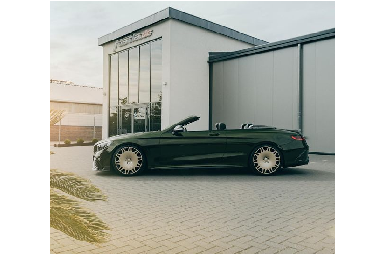 Ngam Mercedes-AMG S63 Cabrio mau doc Olea-Green va “giay Maybach“-Hinh-6