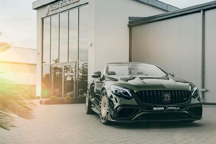 Ngam Mercedes-AMG S63 Cabrio mau doc Olea-Green va “giay Maybach“