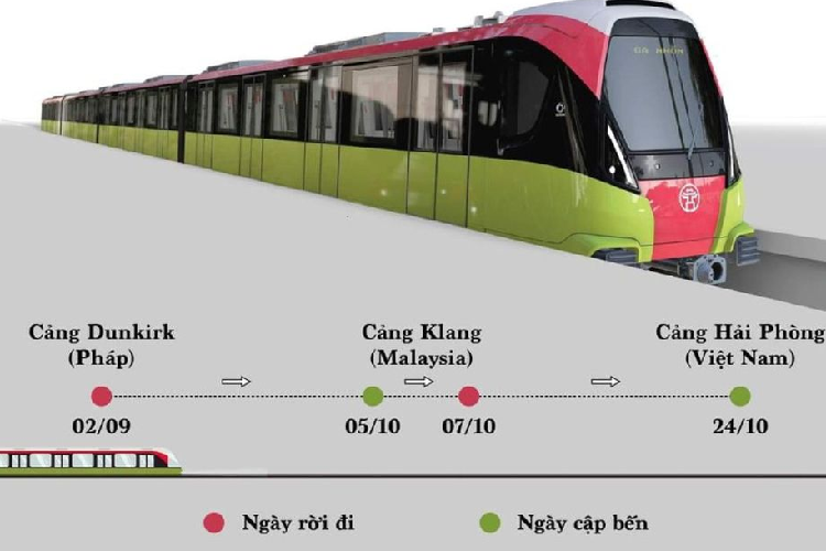 Xe dau keo van chuyen doan tau tuyen metro Nhon- Ga Ha Noi-Hinh-12