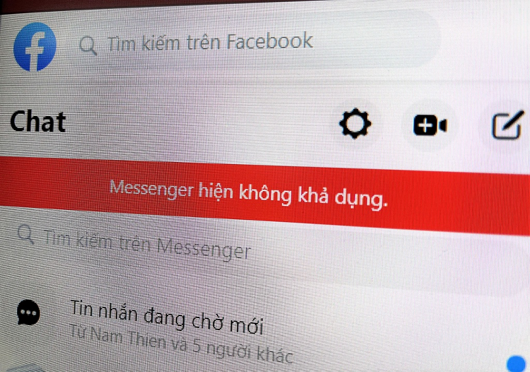 Facebook Messenger dang bi loi o Viet Nam