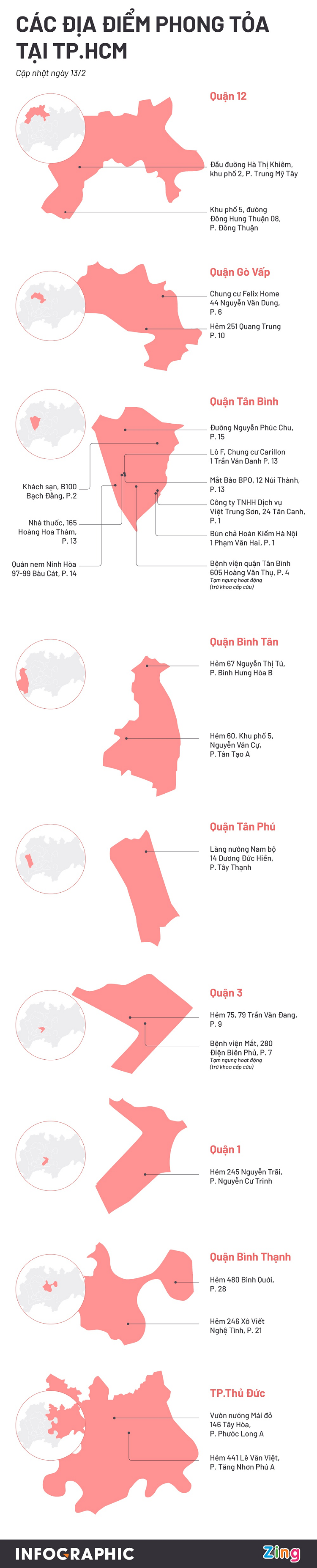 21 diem phong toa tai TP.HCM