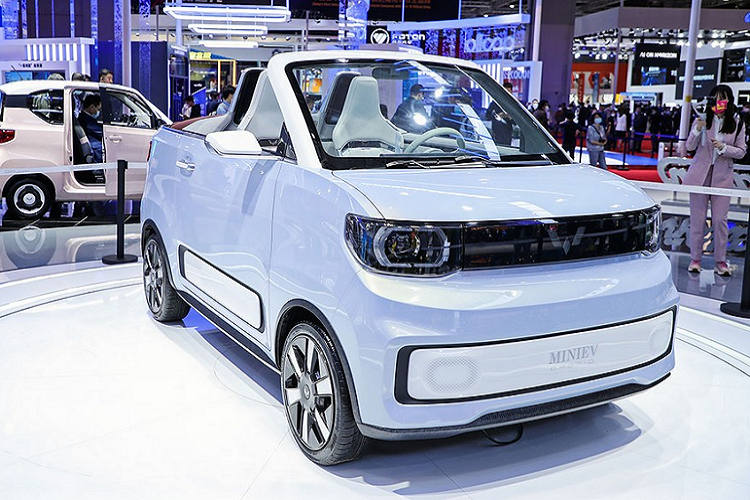 Wuling Hongguang Mini EV Cabrio - mui tran sieu re tai Trung Quoc-Hinh-2