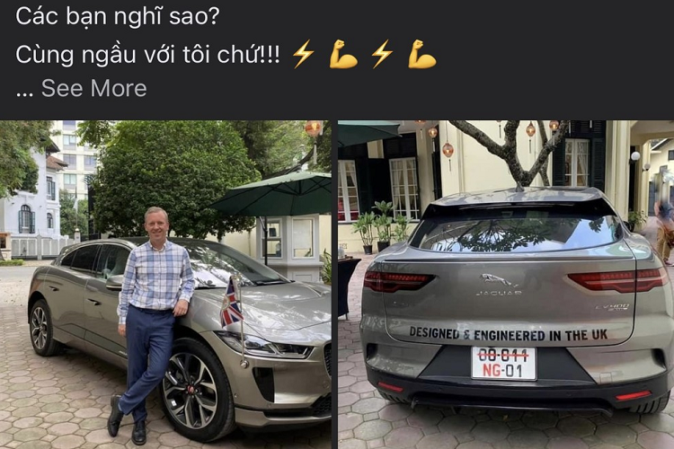 Dai su Anh tai Viet Nam “check in“ ben Jaguar i-Pace chay dien-Hinh-2