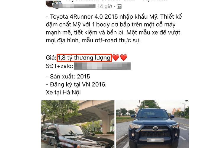 Toyota 4Runner chay 5 nam o Ha Noi, dat ngang Mercedes-Benz GLC-Hinh-4