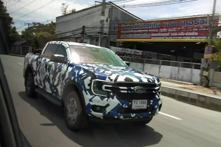 Ford Ranger 2022 moi dang chay thu o Thai Lan, sap ve Viet Nam-Hinh-2