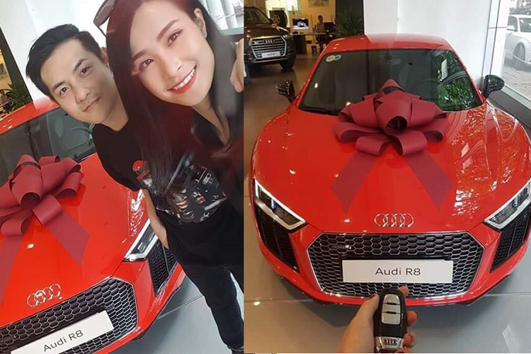 Nhin lai sieu xe Audi R8 V10 Plus cua Dong Nhi va Ong Cao Thang-Hinh-2