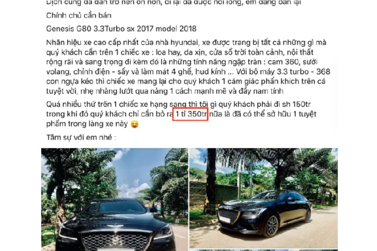 Genesis G80 Sport doc nhat Viet Nam rao ban 1,3 ty dong-Hinh-2