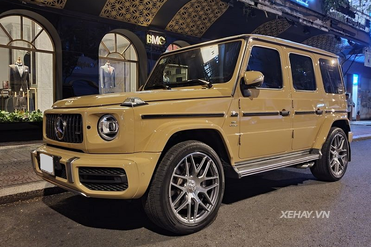 Mercedes-AMG G63 2021 doi mau “ca phe sua” toi 150 trieu dong