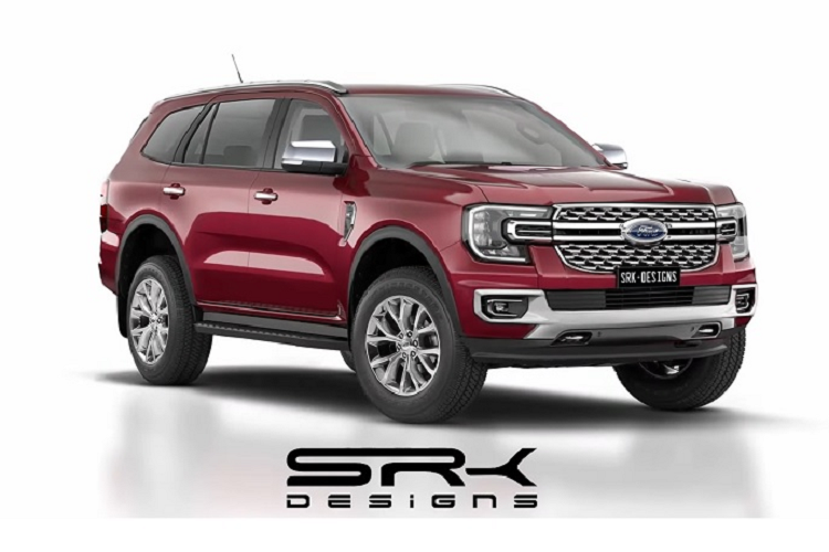 Ford Everest 2022 “hien hinh” qua ban dung, phong cach Ranger