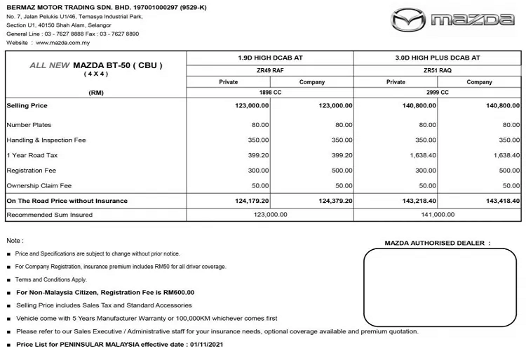 Mazda BT-50 2022 tai Malaysia tu 677 trieu dong, re hon Viet Nam-Hinh-3