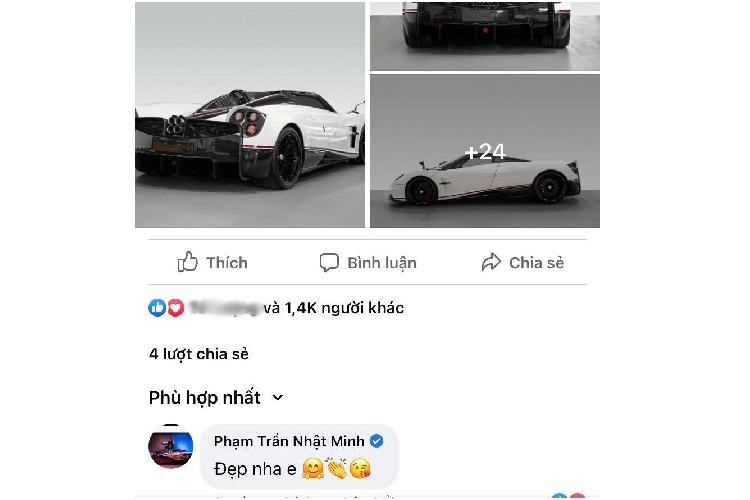 Pagani Huayra mui tran rao ban tai Viet Nam, Minh Nhua 