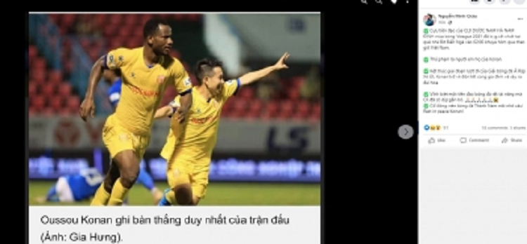 Chan sut so 1 cua Nam Dinh o V.League 2021 bi sat hai tai que nha