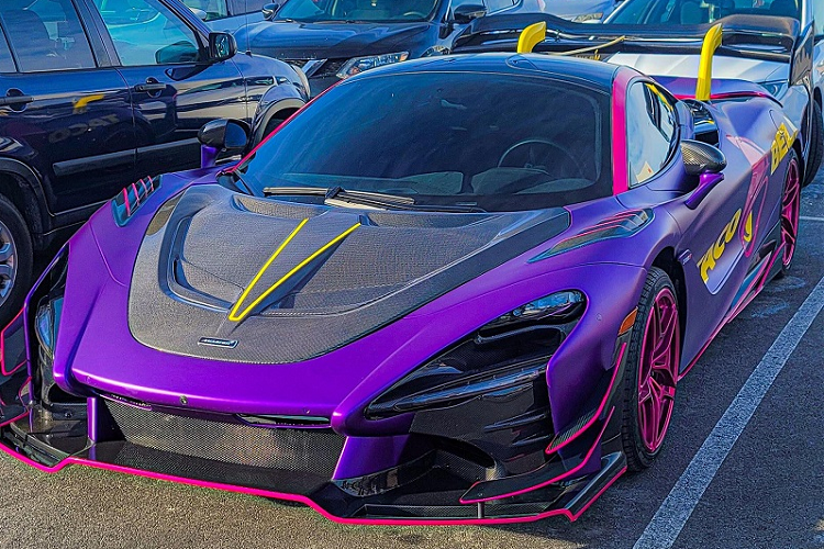 Ngam sieu xe McLaren 720S do body kit Senna GTR “mau me” la mat