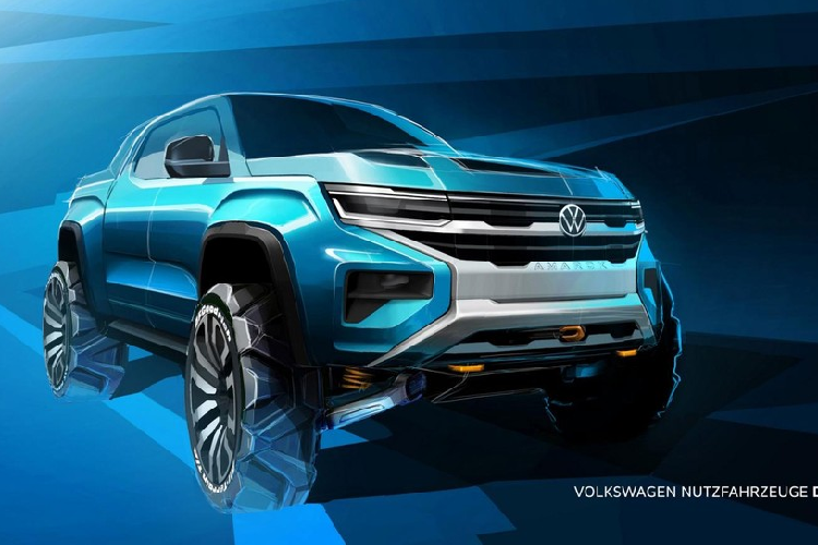 Volkswagen Amarok 2023 - ban tai Duc phong cach Ford Ranger-Hinh-2