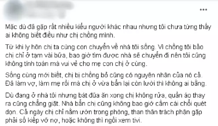 Nghe chi chong xui em trai bo vo, em dau chi mat duoi ra khoi nha