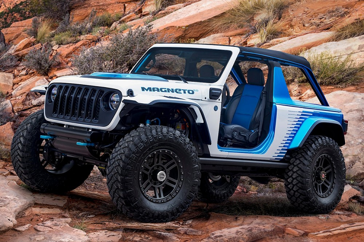 Jeep Wrangler Magneto 2.0 - concept dia hinh chay dien 