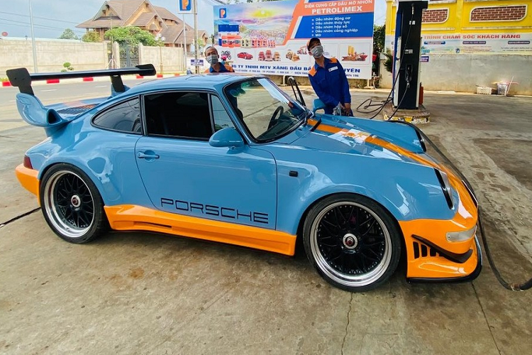 Porsche 930 Turbo do RUF khung da ve Viet Nam, bien so 