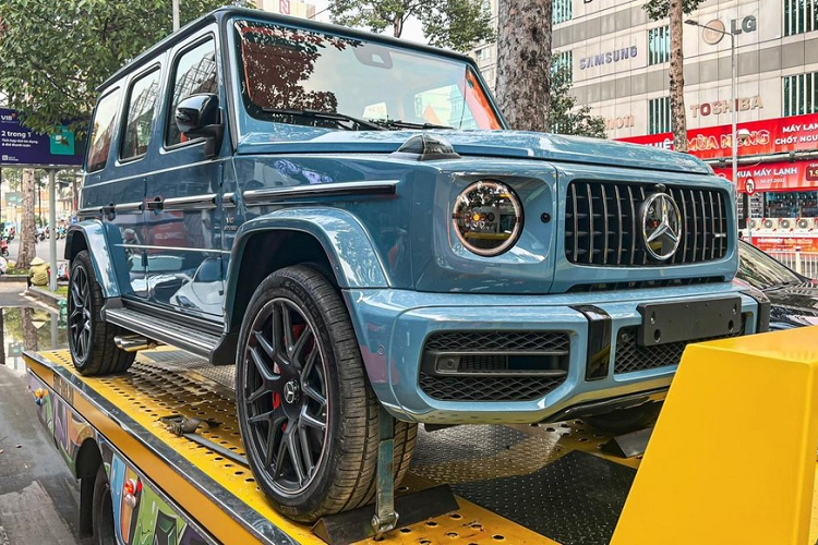 Mercedes-AMG G63 China Blue giong Cuong Do la nhung noi that 