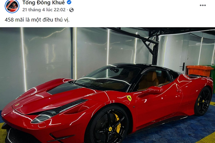 Ferrari 458 Italia Misha Designs cua Tong Dong Khue lo dien sau su co 