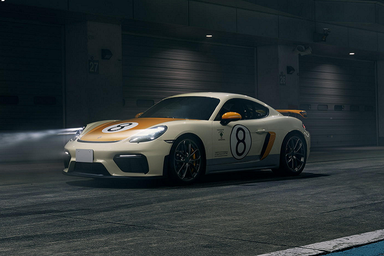 Chiec Porsche 718 Cayman GT4 doc dao vinh danh tay dua Nhat Ban