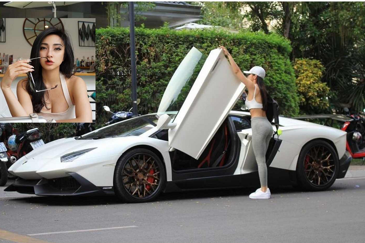 Jessie Luong - kieu nu 9x so huu Lamborghini Aventador hon 20 ty dong