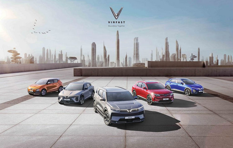 VinFast mang ca dan xe oto dien “do bo” Los Angeles Auto Show 2022