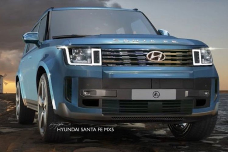 SantaFe 2024 lo noi that, giong ca Range Rover lan Hyundai Grandeur-Hinh-6