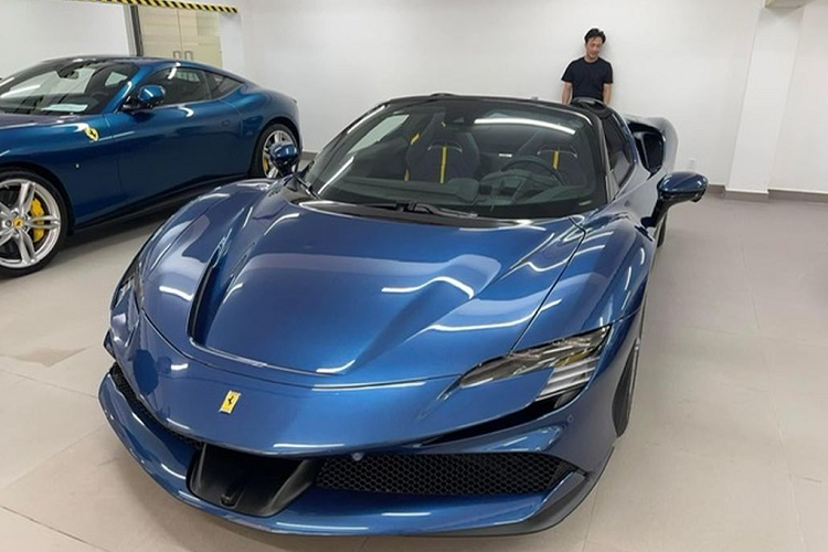 Ferrari SF90 Spider gan 40 ty cua Cuong Do la da ra bien so-Hinh-7