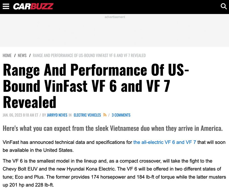 VinFast VF6 va VF7 nhan duoc nhieu loi khen tai Trien lam CES 2023-Hinh-3
