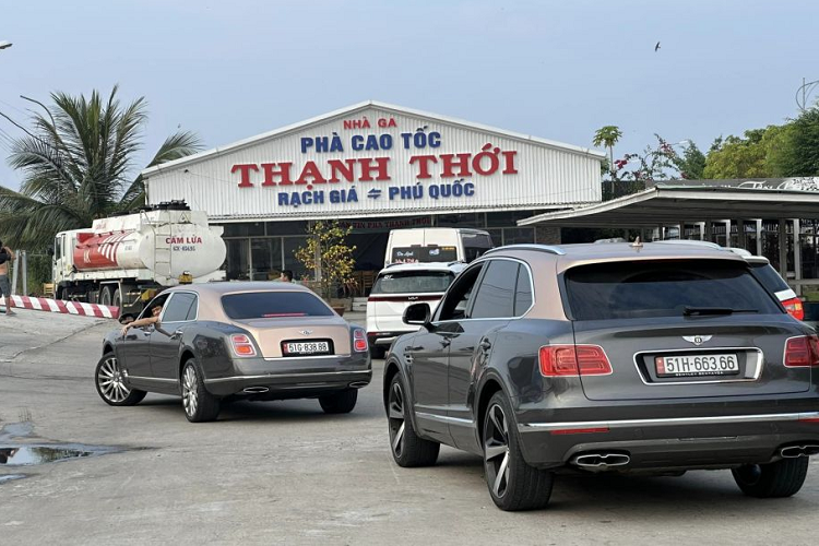 Dan sieu xe tram ty cua Hoang Kim Khanh sap “khoe hang” o Phu Quoc