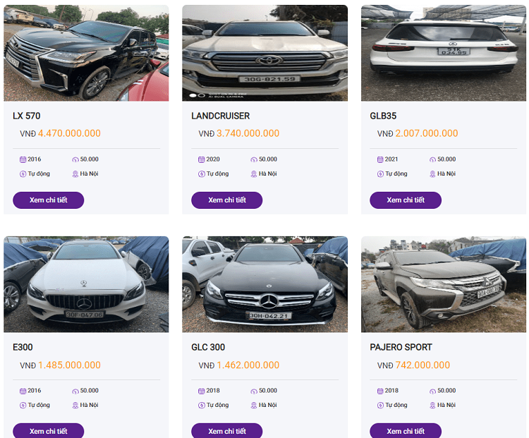 Xe sang Mercedes-Benz, Lexus va BMW duoc ngan hang thanh ly 