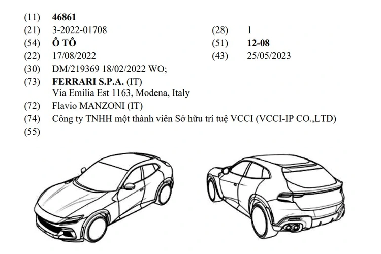 Ferrari Purosangue - SUV dat nhat the gioi dang ky kieu dang tai Viet Nam