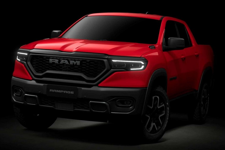 Ram Rampage 2024 lo dien, Ford Ranger va Toyota Hilux de chung