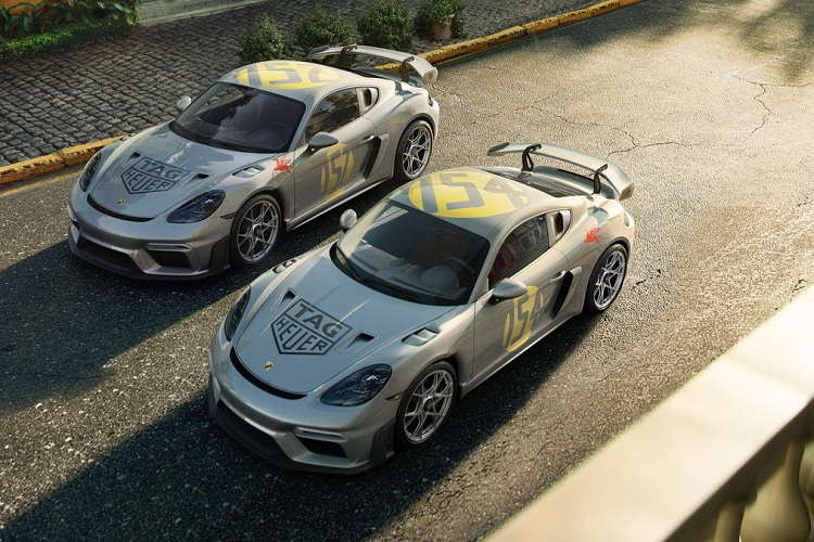 Porsche va Tag Heuer thuc hien Cayman GT4 RS Sonderwusch dac biet