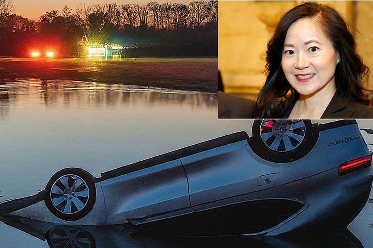 Tesla Model X roi xuong nuoc, nu CEO Angela Chao thiet mang-Hinh-4