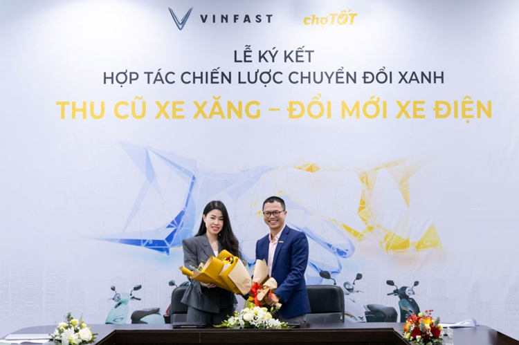 VinFast hop tac cung Cho Tot thu cu xe xang, doi xe may dien-Hinh-2