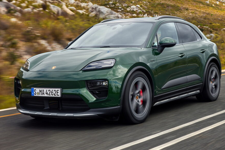 Porsche Macan EV 2024 them ban dan dong cau sau va hieu nang 4S