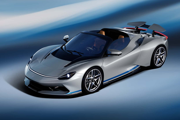 Pininfarina Battista Targamerica - sieu xe mui tran dien ra mat tai Monterey