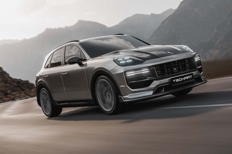 Porsche Cayenne 2024 ham ho voi goi do khi dong hoc TechArt