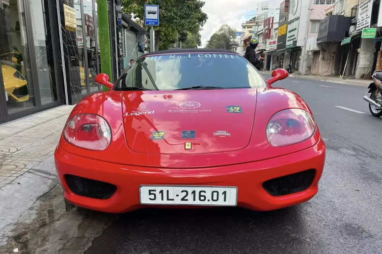 “Qua” Vu mang cap Ferrari 360 Spider tien ty toi Gumball 3000 2024