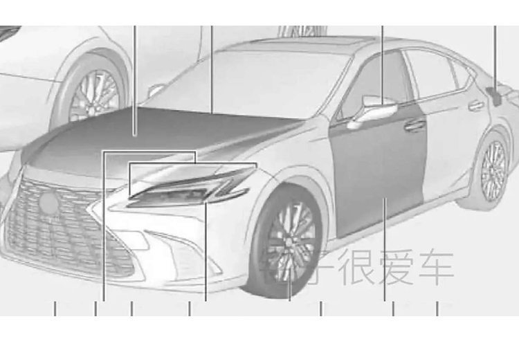 Lexus ES 2025 lo dien, 