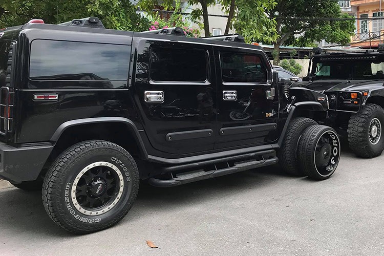 Hummer H2 mam khung tai Ha thanh,