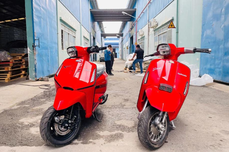 Dan xe ga Lambretta sang chanh, dep mat sap ban tai Viet Nam?