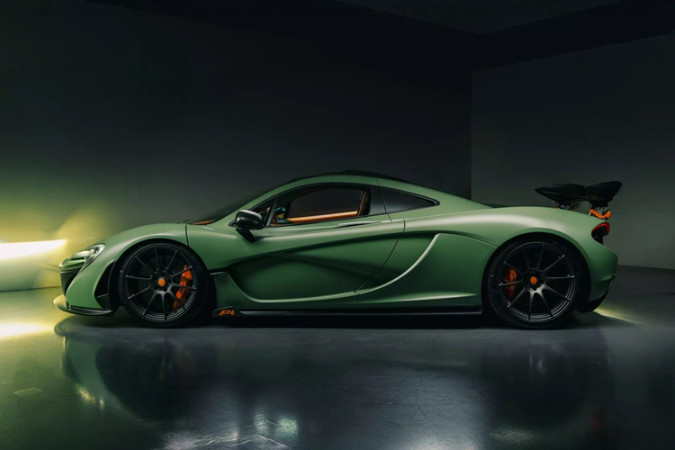 Dau gia McLaren P1 Satin Camo Green odo 130km doc nhat the gioi-Hinh-4