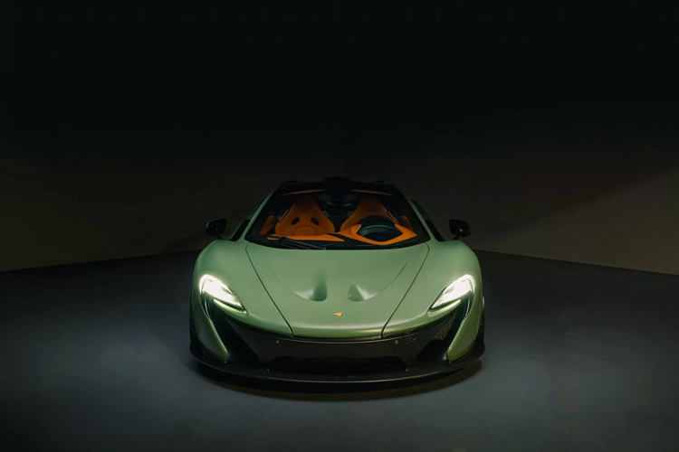 Dau gia McLaren P1 Satin Camo Green odo 130km doc nhat the gioi-Hinh-5