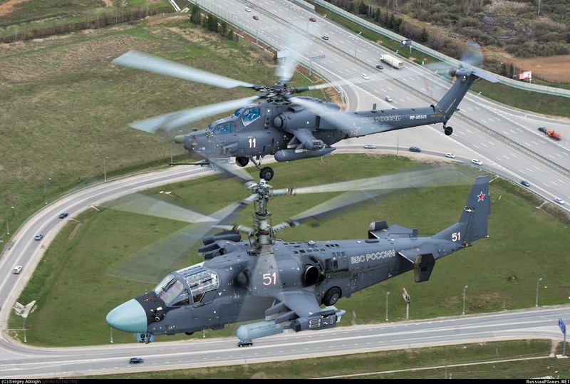 Truc thang tan cong Mi-28N, Ka-52: 