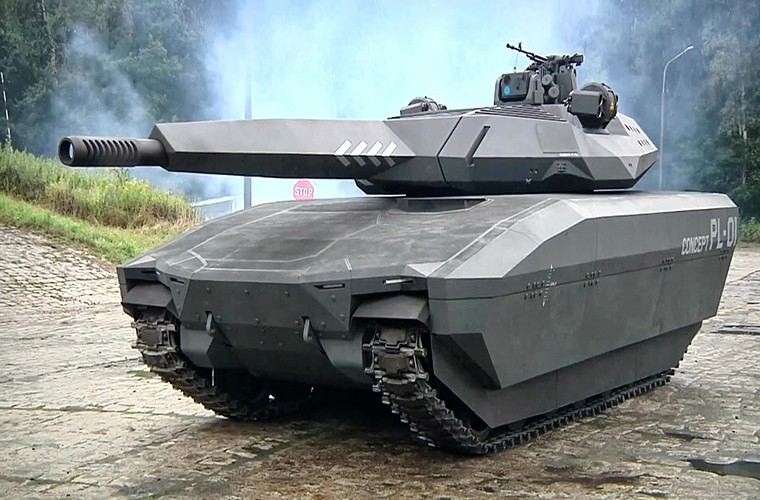 Danh bai xe tang Armata bang PL-01: Ba Lan 