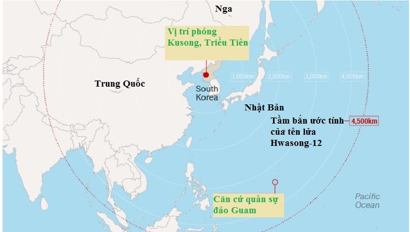 My "hoang via": Ten lua Hwasong-12 Trieu Tien ban toi duoc Guam-Hinh-2