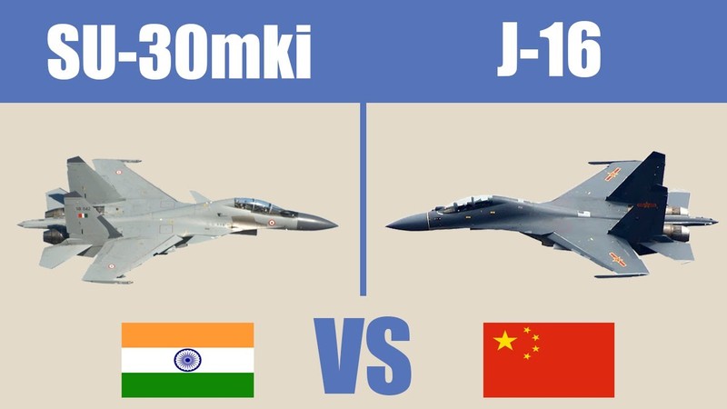 Noi tiem kich J-16 vuot troi voi Su-30MKI va Su-35 la 